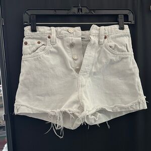 Zara Jean Shorts with Frayed Hem